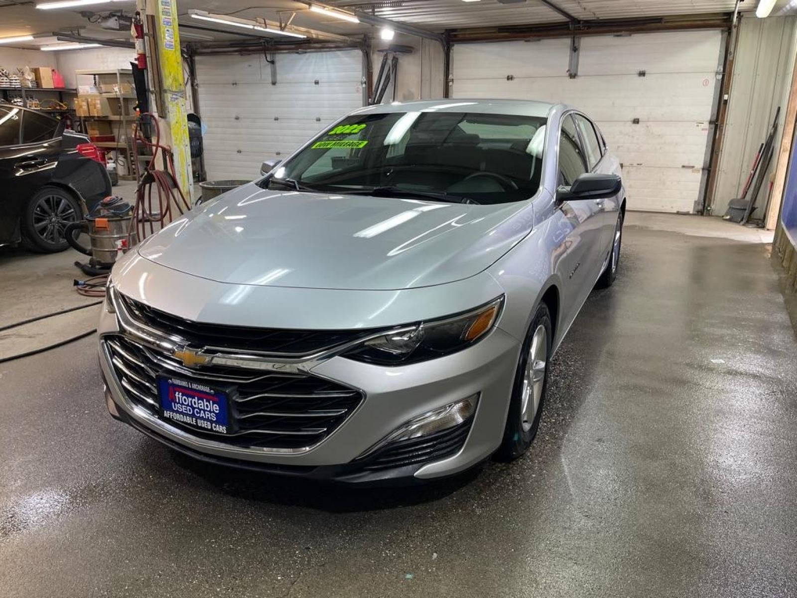 2022 SILVER CHEVROLET MALIBU LS (1G1ZB5ST8NF) with an 1.5L engine, Continuously Variable transmission, located at 2525 S. Cushman, Fairbanks, AK, 99701, (907) 452-5707, 64.824036, -147.712311 - Photo #1