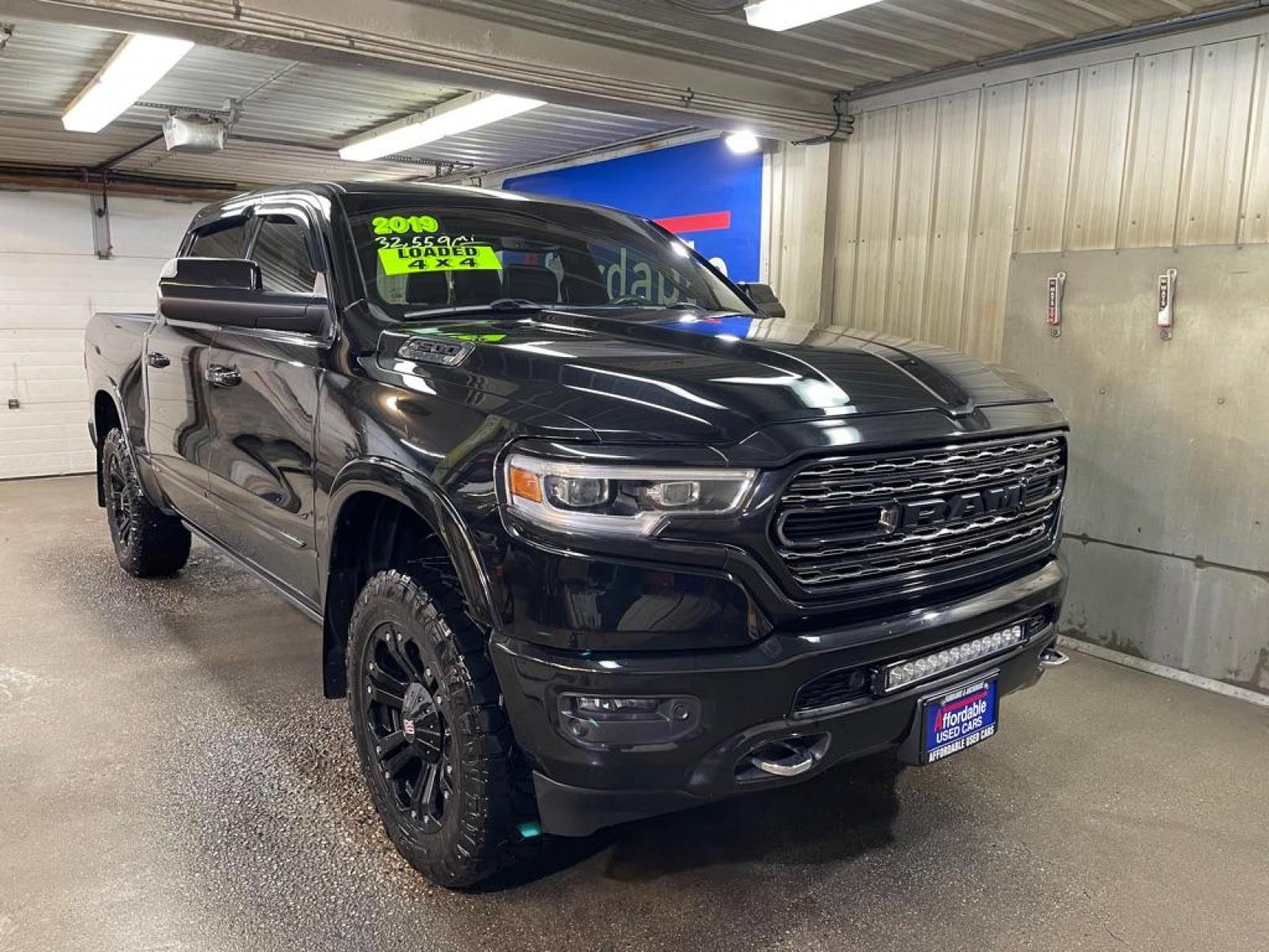 2019 BLACK RAM 1500 LIMITED (1C6SRFHT5KN) with an 5.7L engine, Automatic transmission, located at 2525 S. Cushman, Fairbanks, AK, 99701, (907) 452-5707, 64.824036, -147.712311 - Photo #0