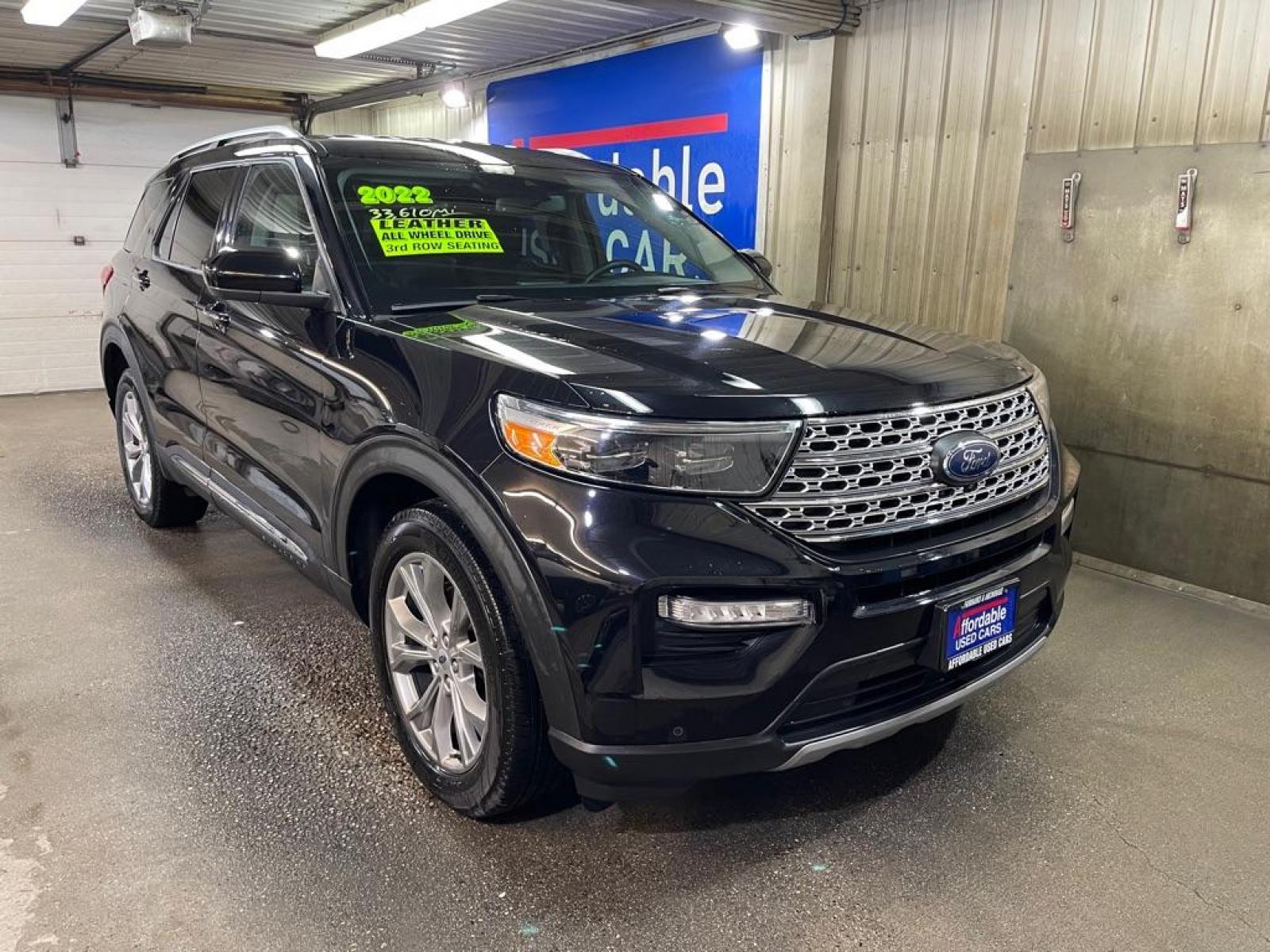 2022 BLACK FORD EXPLORER LIMITED (1FMSK8FH4NG) with an 2.3L engine, Automatic transmission, located at 2525 S. Cushman, Fairbanks, AK, 99701, (907) 452-5707, 64.824036, -147.712311 - Photo #0