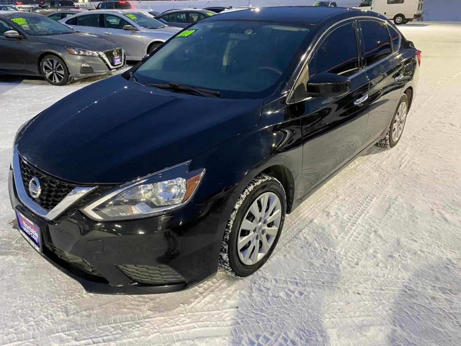 2019 BLACK NISSAN SENTRA S (3N1AB7AP2KY) with an 1.8L engine, Continuously Variable transmission, located at 2525 S. Cushman, Fairbanks, AK, 99701, (907) 452-5707, 64.824799, -147.711899 - Photo #0