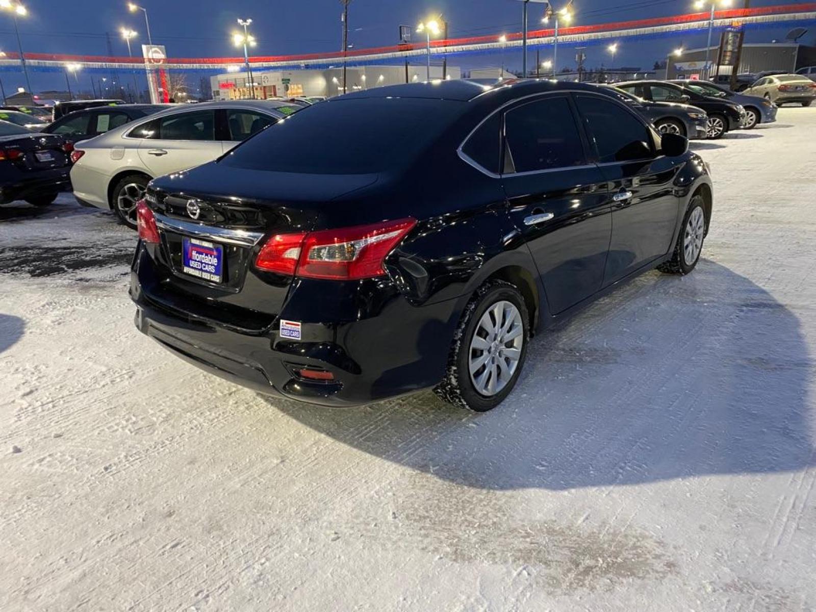 2019 BLACK NISSAN SENTRA S (3N1AB7AP2KY) with an 1.8L engine, Continuously Variable transmission, located at 2525 S. Cushman, Fairbanks, AK, 99701, (907) 452-5707, 64.824799, -147.711899 - Photo #2