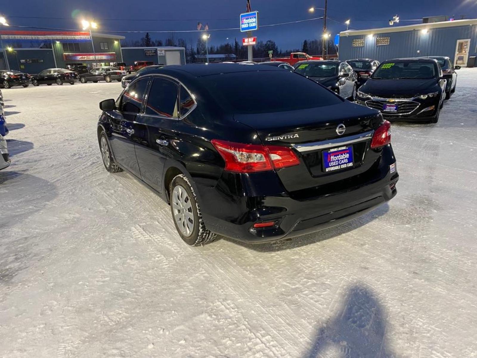 2019 BLACK NISSAN SENTRA S (3N1AB7AP2KY) with an 1.8L engine, Continuously Variable transmission, located at 2525 S. Cushman, Fairbanks, AK, 99701, (907) 452-5707, 64.824799, -147.711899 - Photo #3