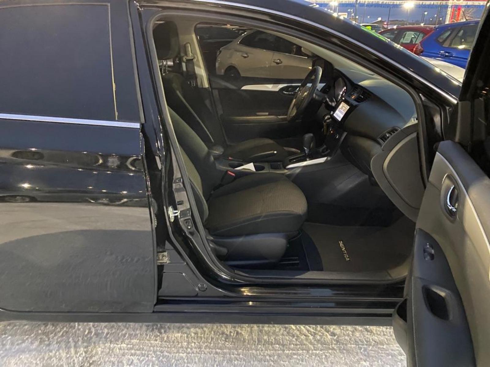 2019 BLACK NISSAN SENTRA S (3N1AB7AP2KY) with an 1.8L engine, Continuously Variable transmission, located at 2525 S. Cushman, Fairbanks, AK, 99701, (907) 452-5707, 64.824799, -147.711899 - Photo #4