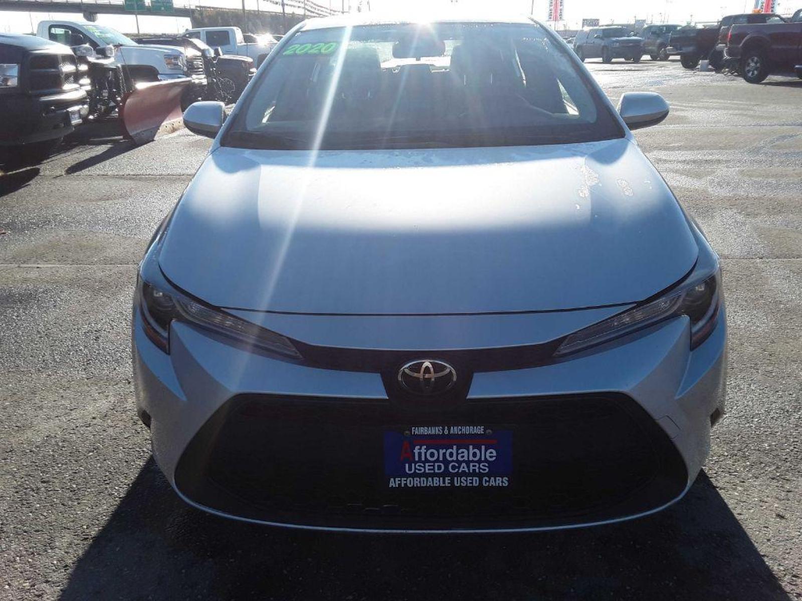 2020 SILVER TOYOTA COROLLA LE (JTDEPRAE3LJ) with an 1.8L engine, Continuously Variable transmission, located at 2525 S. Cushman, Fairbanks, AK, 99701, (907) 452-5707, 64.824799, -147.711899 - Photo #1