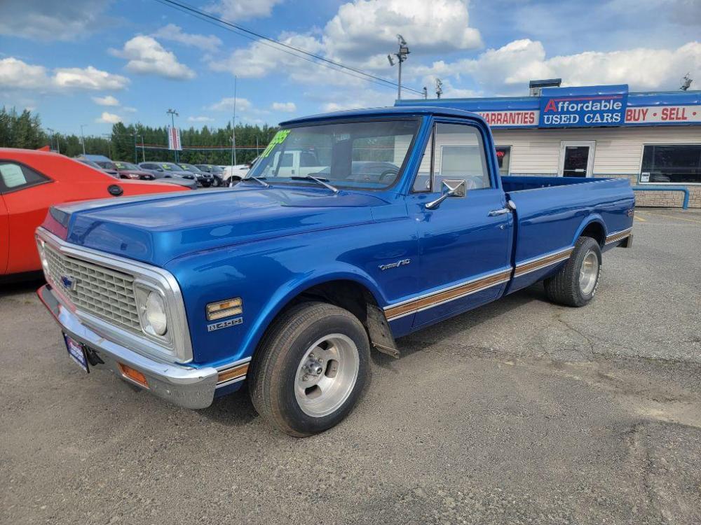 1971 BLUE CHEVROLET C-10 LONG BED (CE141J60940) , Automatic transmission, located at 2525 S. Cushman, Fairbanks, AK, 99701, (907) 452-5707, 64.824799, -147.711899 - Photo #1