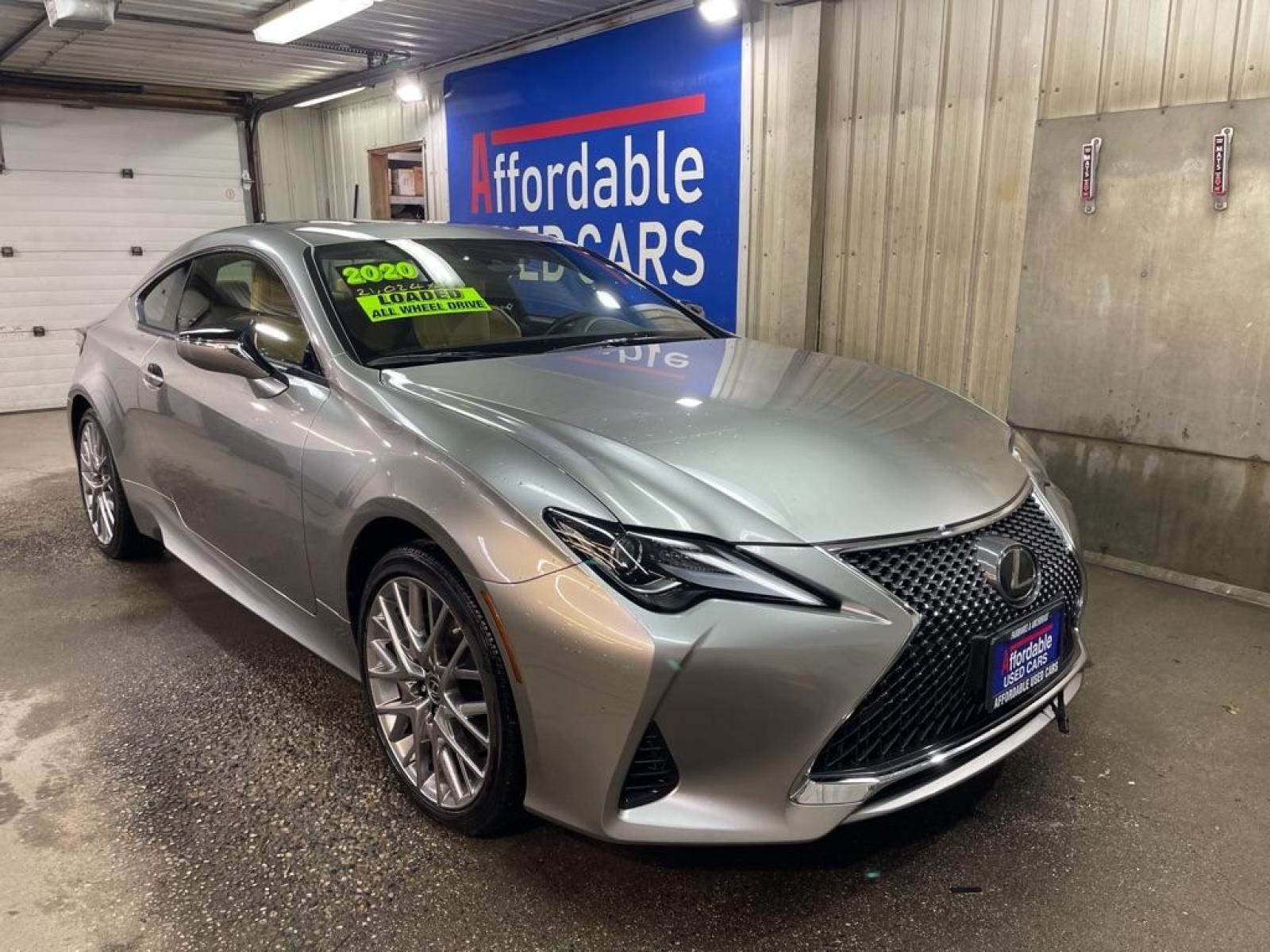 2020 SILVER LEXUS RC 300 (JTHD85EC5L5) with an 3.5L engine, Automatic transmission, located at 2525 S. Cushman, Fairbanks, AK, 99701, (907) 452-5707, 64.824799, -147.711899 - Photo #0