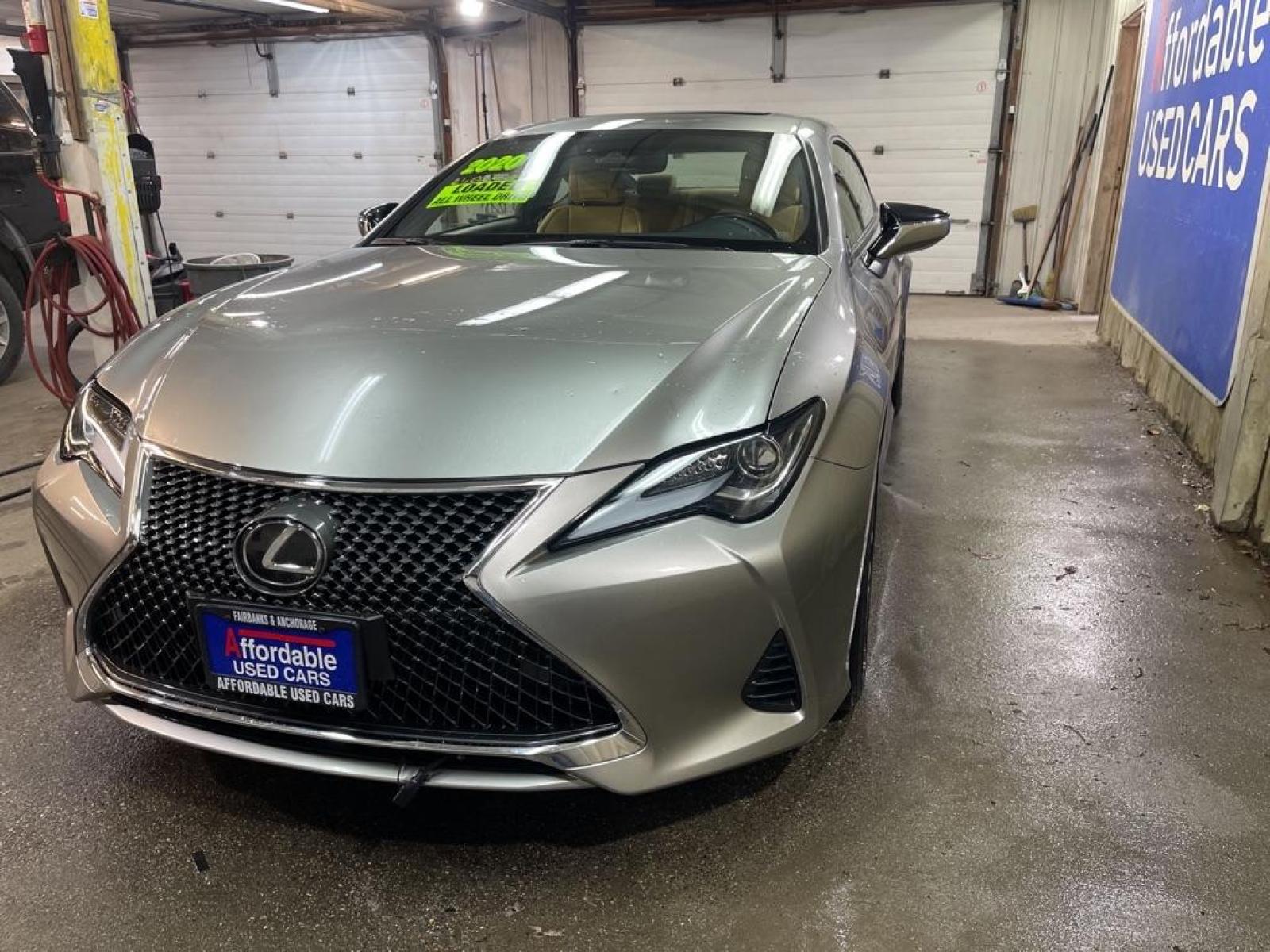 2020 SILVER LEXUS RC 300 (JTHD85EC5L5) with an 3.5L engine, Automatic transmission, located at 2525 S. Cushman, Fairbanks, AK, 99701, (907) 452-5707, 64.824799, -147.711899 - Photo #1
