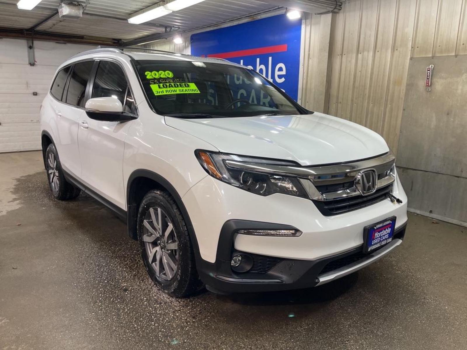 2020 WHITE HONDA PILOT EXL (5FNYF5H52LB) with an 3.5L engine, Automatic transmission, located at 2525 S. Cushman, Fairbanks, AK, 99701, (907) 452-5707, 64.824799, -147.711899 - Photo #0