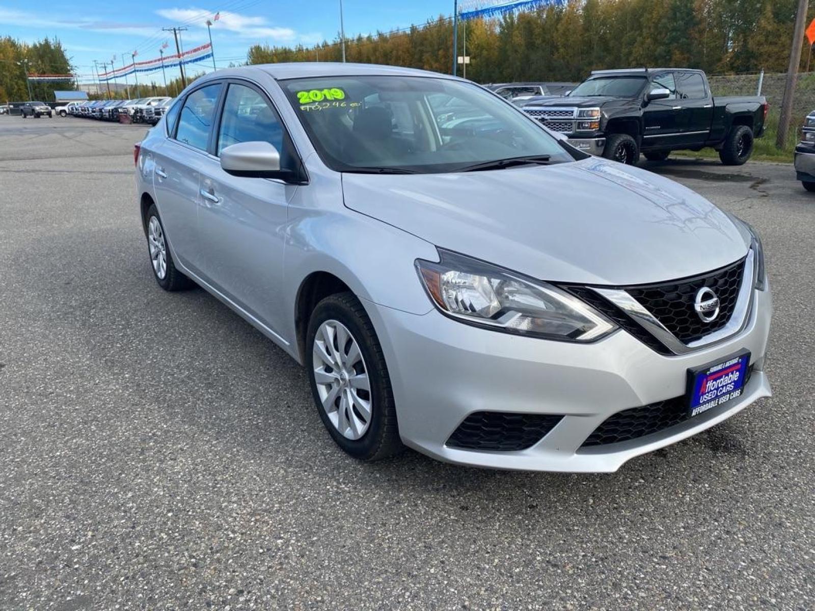 2019 SILVER NISSAN SENTRA SV (3N1AB7AP3KY) with an 1.8L engine, Continuously Variable transmission, located at 2525 S. Cushman, Fairbanks, AK, 99701, (907) 452-5707, 64.824799, -147.711899 - Photo #0