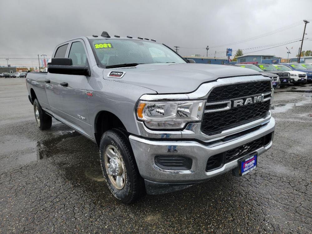 2021 SILVER RAM 2500 TRADESMAN (3C6UR5HJ1MG) with an 6.4L engine, Automatic transmission, located at 2525 S. Cushman, Fairbanks, AK, 99701, (907) 452-5707, 64.824799, -147.711899 - Photo #0