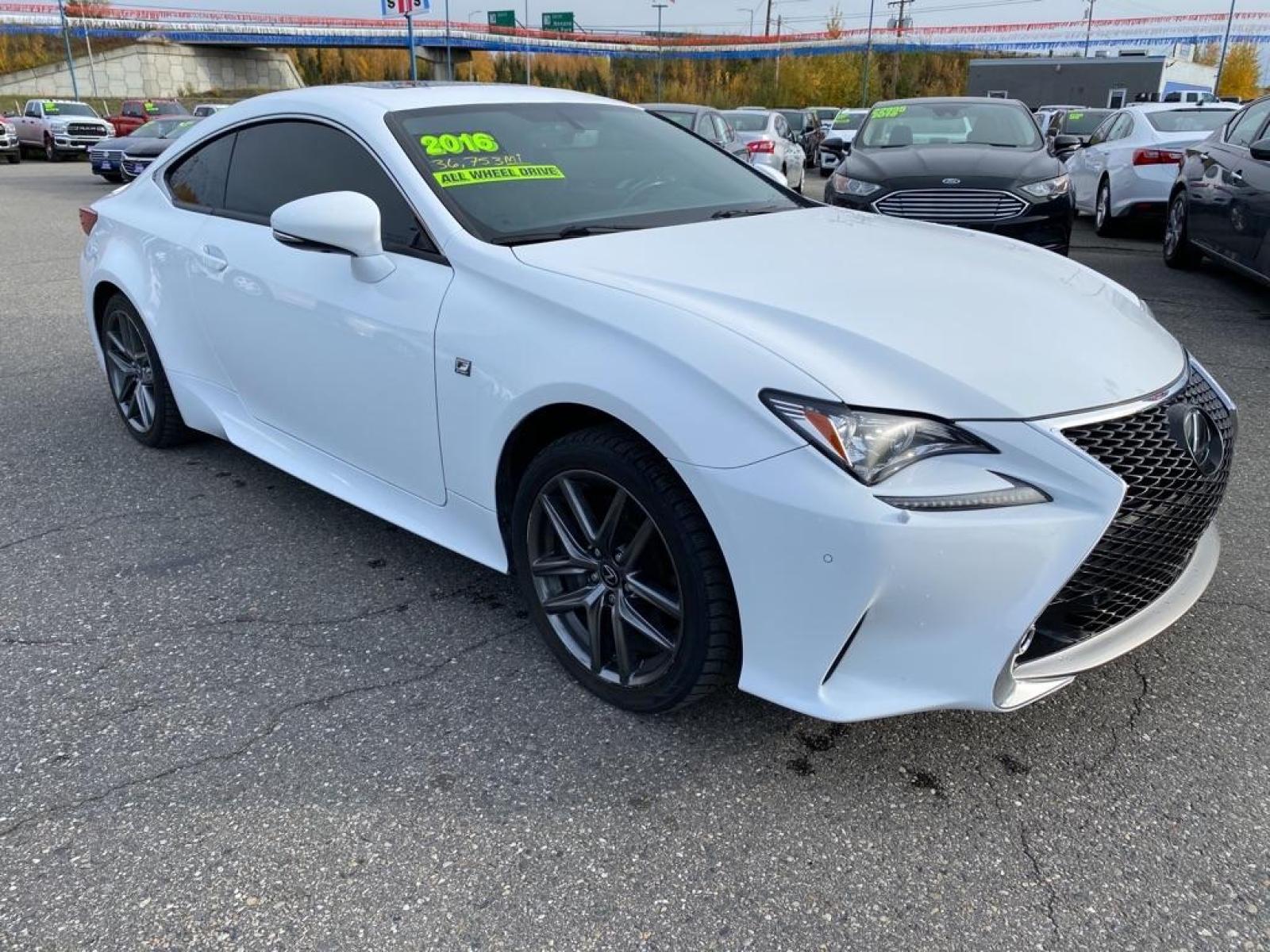 2016 WHITE LEXUS RC 350 (JTHSE5BC9G5) with an 3.5L engine, Automatic transmission, located at 2525 S. Cushman, Fairbanks, AK, 99701, (907) 452-5707, 64.824799, -147.711899 - Photo #0