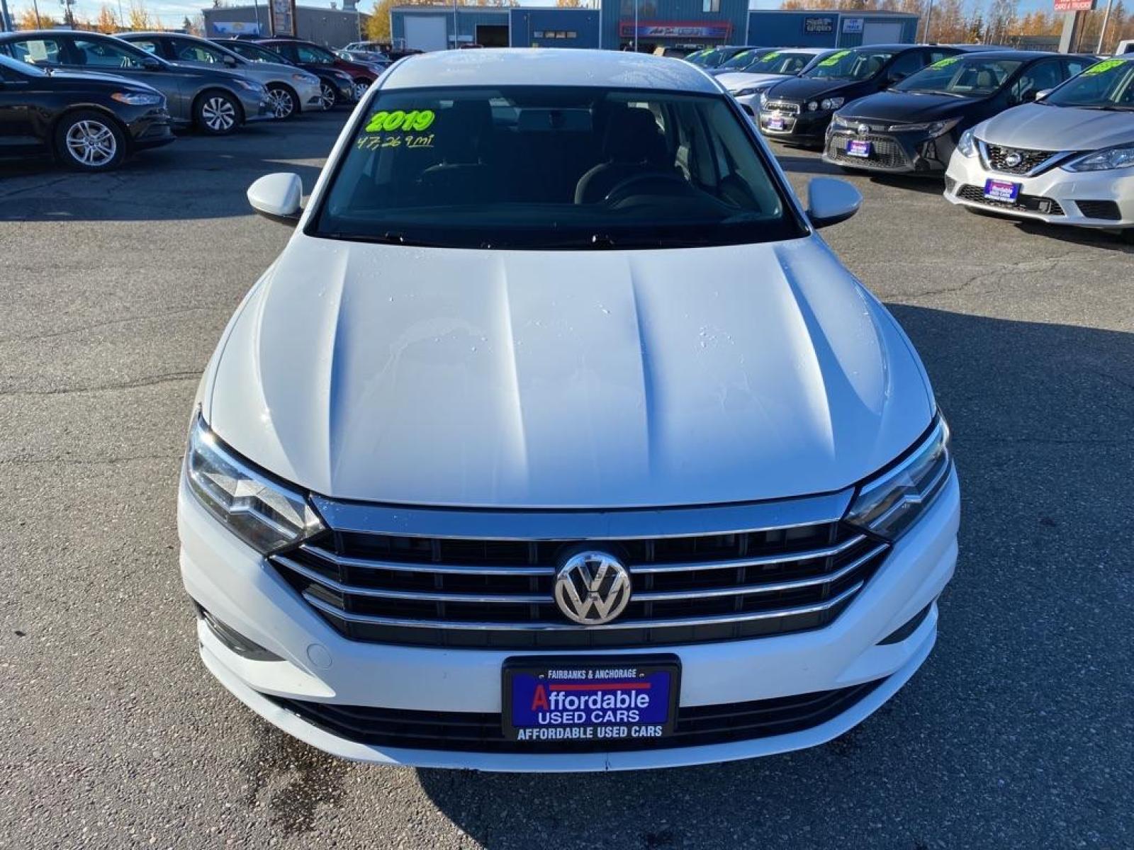 2019 WHITE VOLKSWAGEN JETTA S (3VWCB7BU7KM) with an 1.4L engine, Automatic transmission, located at 2525 S. Cushman, Fairbanks, AK, 99701, (907) 452-5707, 64.824799, -147.711899 - Photo #1