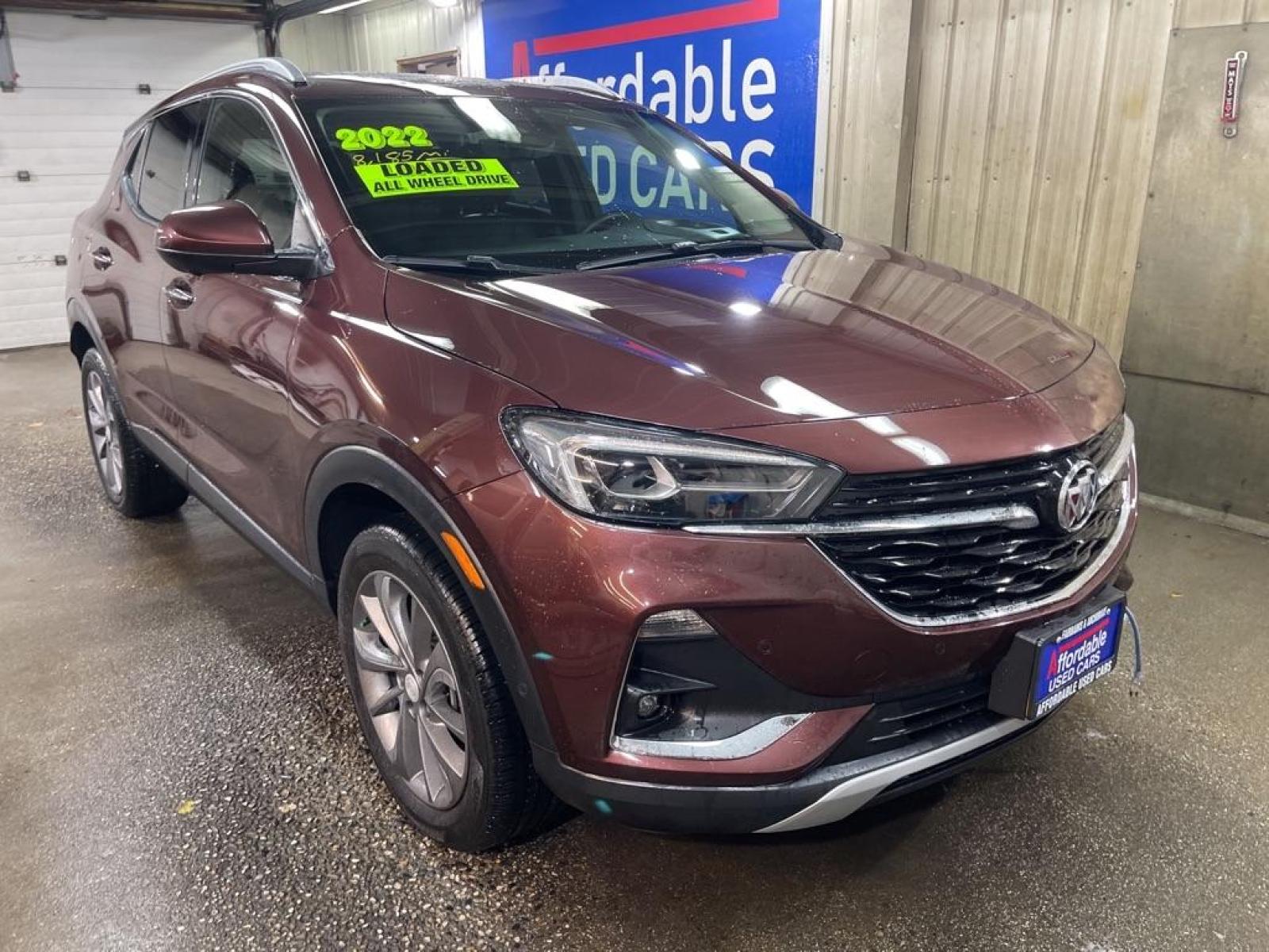 2022 MAROON BUICK ENCORE GX ESSENCE (KL4MMGSL1NB) with an 1.3L engine, Automatic transmission, located at 2525 S. Cushman, Fairbanks, AK, 99701, (907) 452-5707, 64.824799, -147.711899 - Photo #0