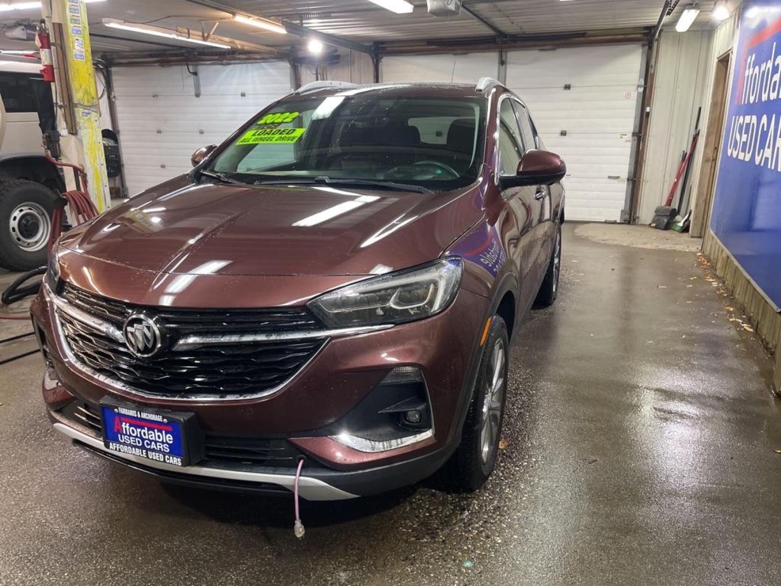 2022 MAROON BUICK ENCORE GX ESSENCE (KL4MMGSL1NB) with an 1.3L engine, Automatic transmission, located at 2525 S. Cushman, Fairbanks, AK, 99701, (907) 452-5707, 64.824799, -147.711899 - Photo #1