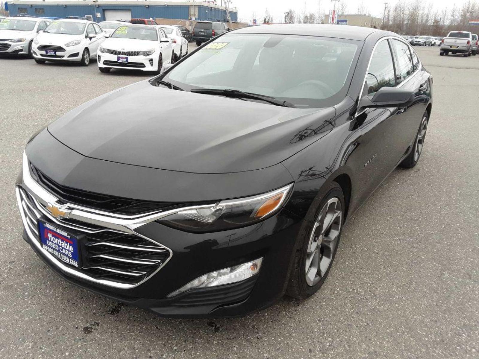 2020 BLACK CHEVROLET MALIBU LT (1G1ZD5ST4LF) with an 1.5L engine, Continuously Variable transmission, located at 2525 S. Cushman, Fairbanks, AK, 99701, (907) 452-5707, 64.824799, -147.711899 - Photo #2