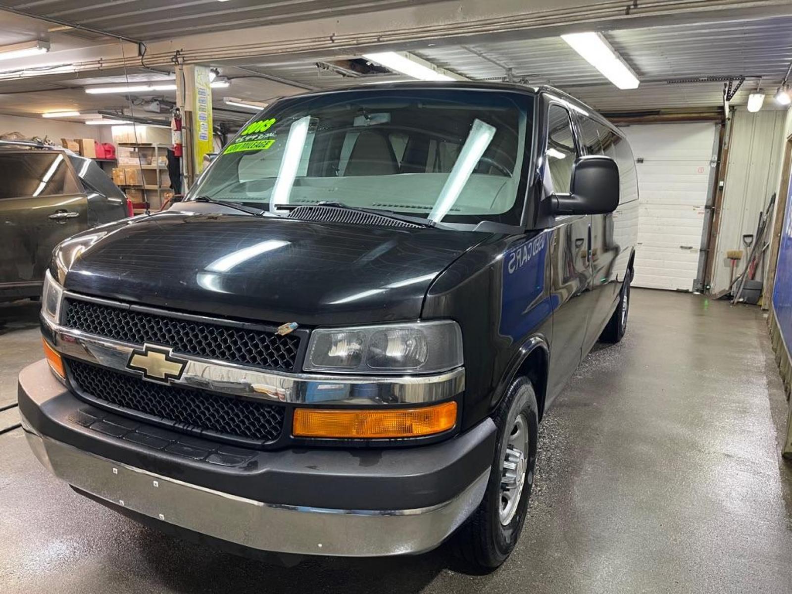 2013 BLACK CHEVROLET EXPRESS G3500 LT (1GAZG1FA1D1) with an 4.8L engine, Automatic transmission, located at 2525 S. Cushman, Fairbanks, AK, 99701, (907) 452-5707, 64.824799, -147.711899 - Photo #1