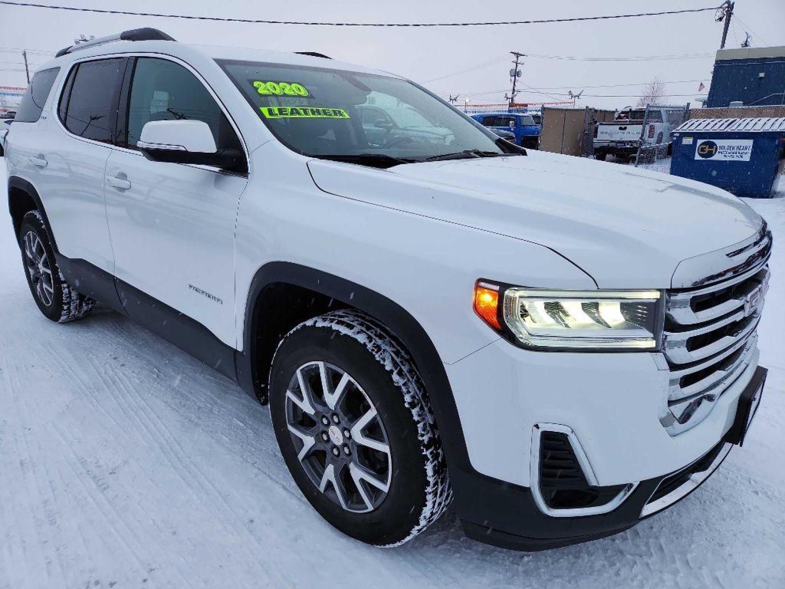 2020 WHITE GMC ACADIA SLT (1GKKNUL46LZ) with an 2.0L engine, Automatic transmission, located at 2525 S. Cushman, Fairbanks, AK, 99701, (907) 452-5707, 64.824799, -147.711899 - Photo #0