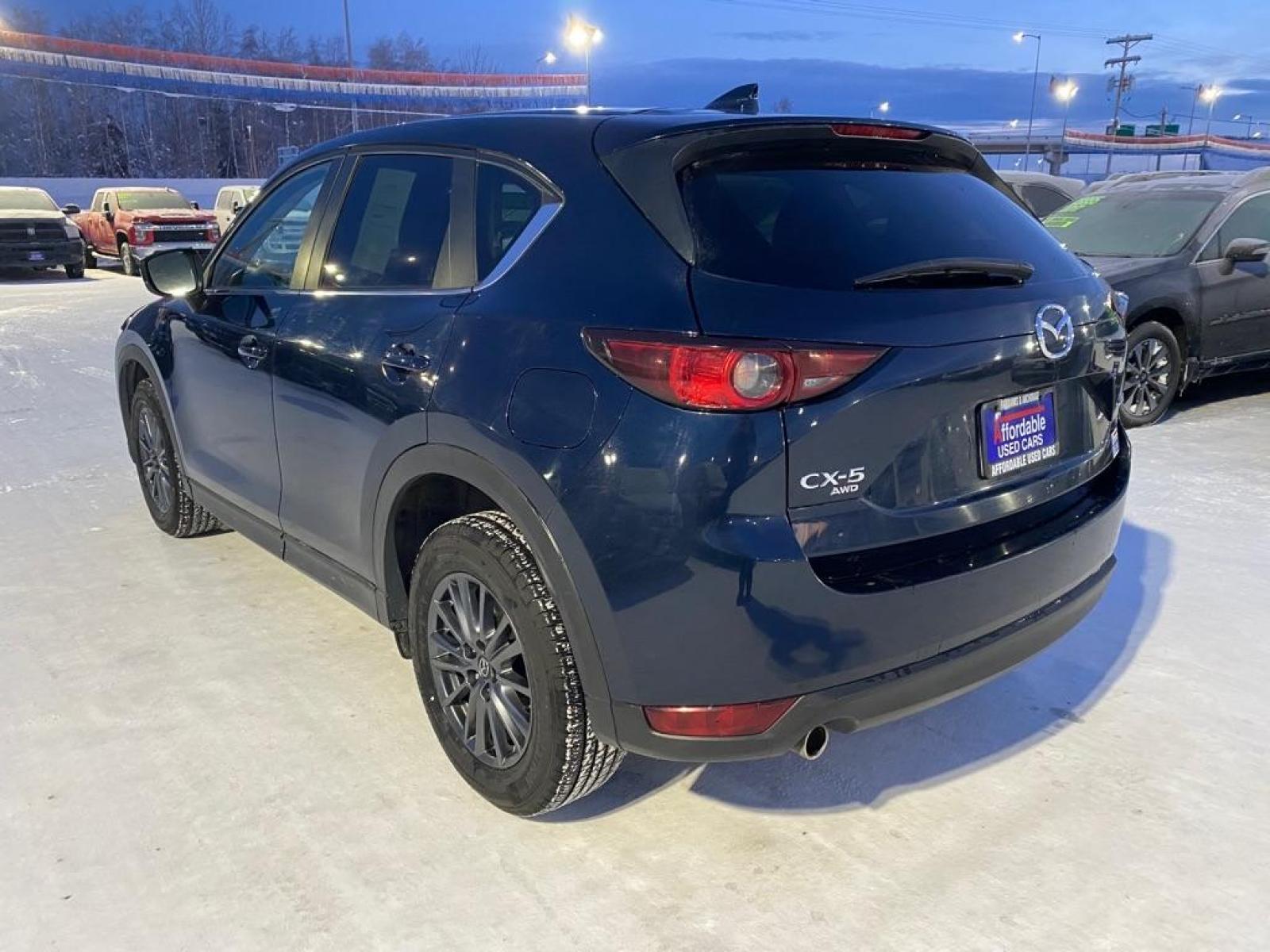 2020 BLUE MAZDA CX-5 TOURING (JM3KFBCM2L0) with an 2.5L engine, Automatic transmission, located at 2525 S. Cushman, Fairbanks, AK, 99701, (907) 452-5707, 64.824799, -147.711899 - Photo #2