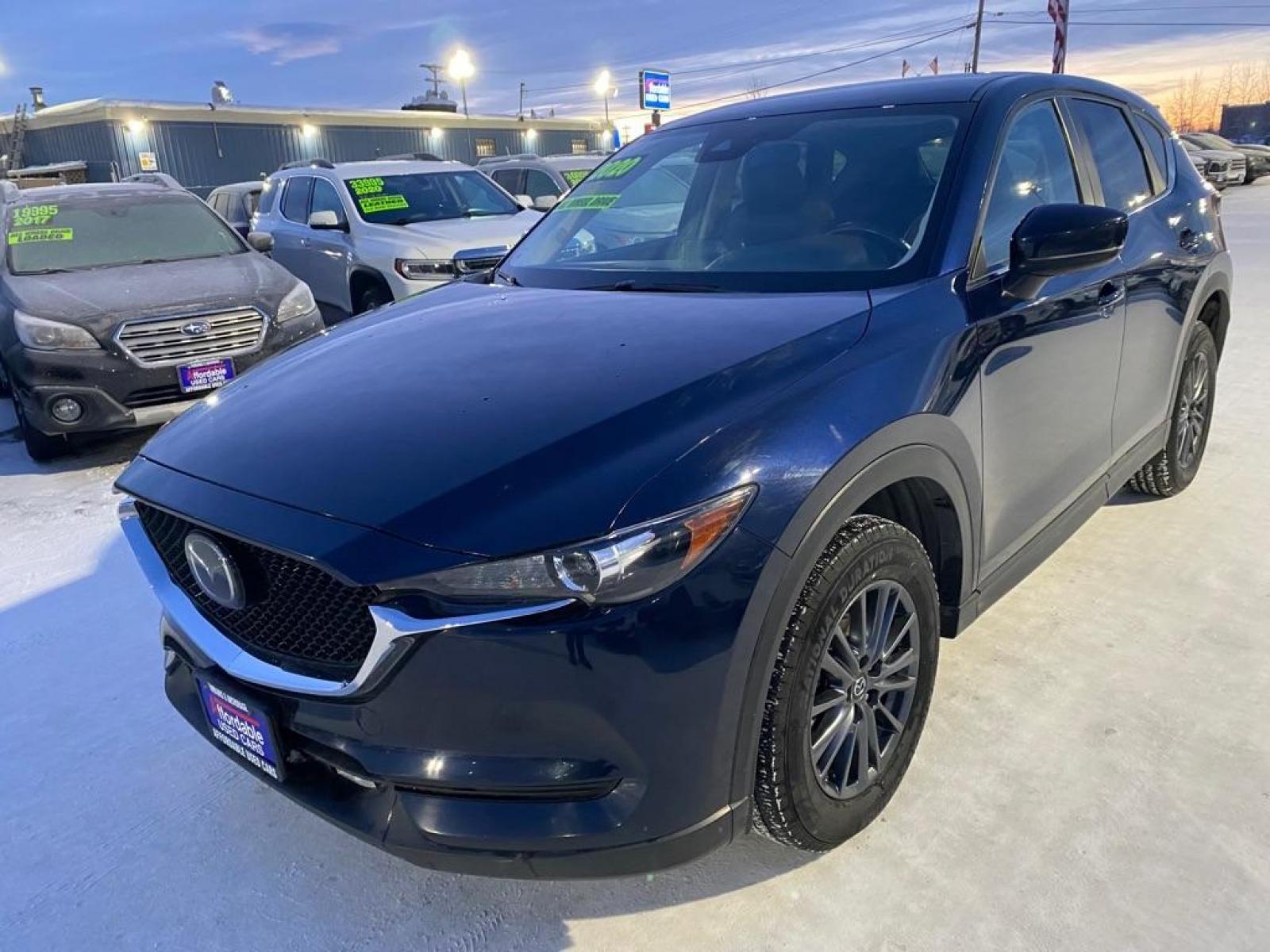 2020 BLUE MAZDA CX-5 TOURING (JM3KFBCM2L0) with an 2.5L engine, Automatic transmission, located at 2525 S. Cushman, Fairbanks, AK, 99701, (907) 452-5707, 64.824799, -147.711899 - Photo #3