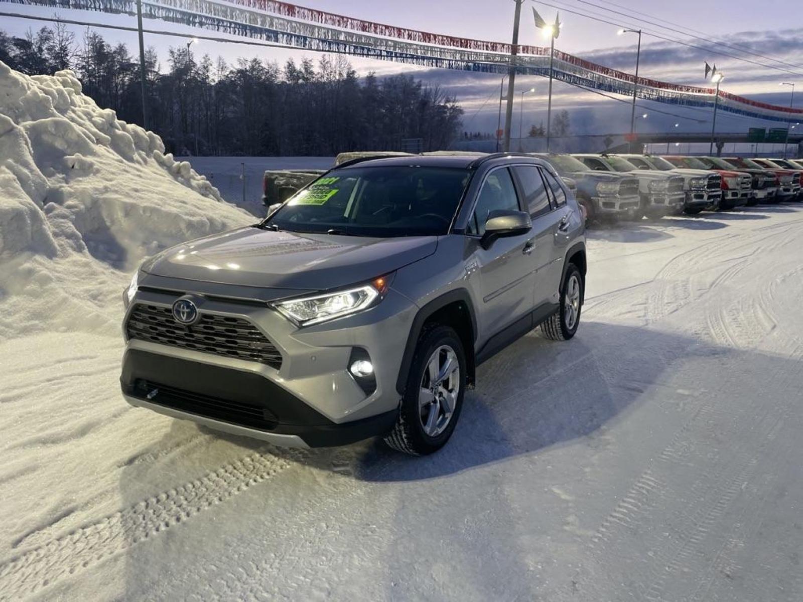 2021 SILVER TOYOTA RAV4 LIMITED (4T3D6RFV3MU) with an 2.5L engine, Continuously Variable transmission, located at 2525 S. Cushman, Fairbanks, AK, 99701, (907) 452-5707, 64.824799, -147.711899 - Photo #0