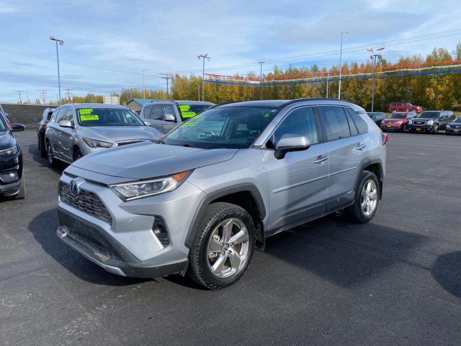 2021 SILVER TOYOTA RAV4 LIMITED (4T3D6RFV3MU) with an 2.5L engine, Continuously Variable transmission, located at 2525 S. Cushman, Fairbanks, AK, 99701, (907) 452-5707, 64.824799, -147.711899 - Photo #0