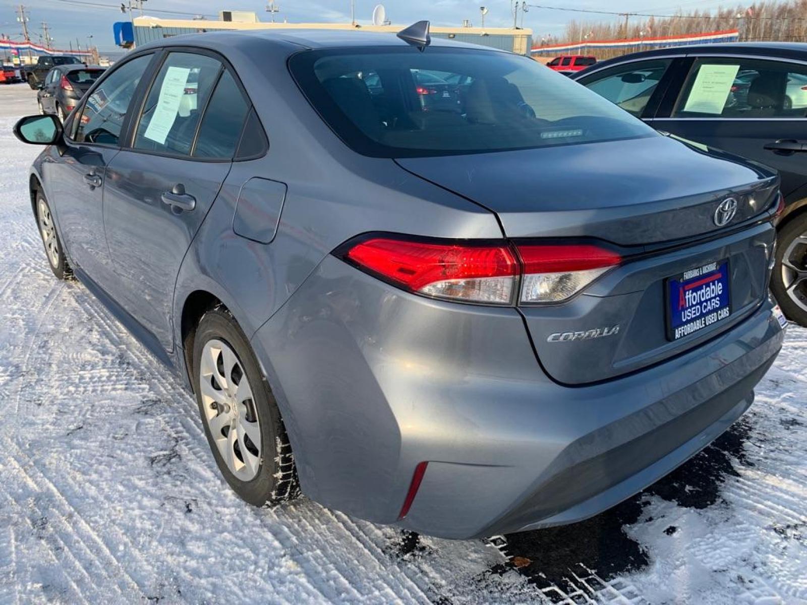 2021 GRAY TOYOTA COROLLA LE (5YFEPMAE9MP) with an 1.8L engine, Continuously Variable transmission, located at 2525 S. Cushman, Fairbanks, AK, 99701, (907) 452-5707, 64.824799, -147.711899 - Photo #2