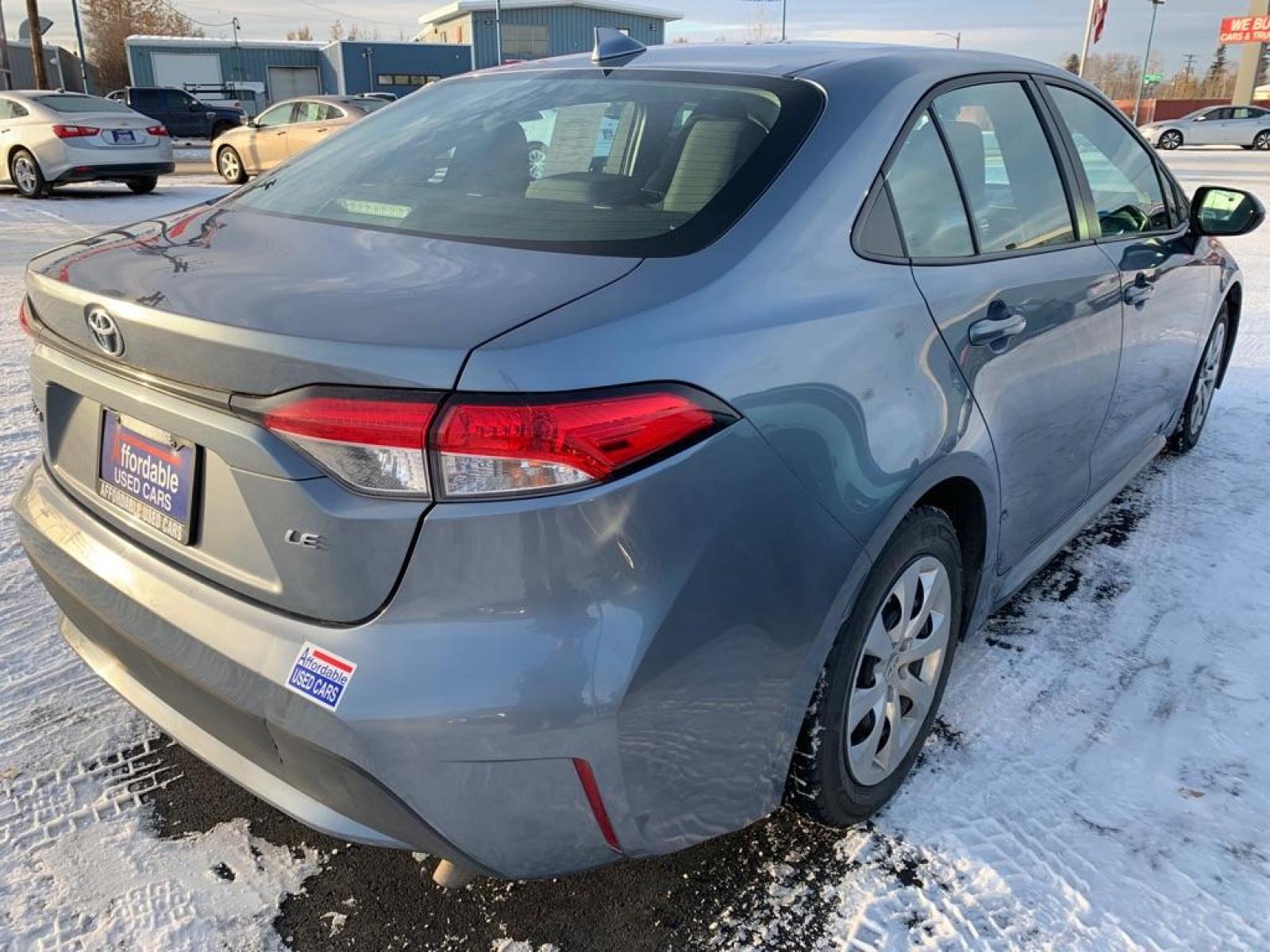 2021 GRAY TOYOTA COROLLA LE (5YFEPMAE9MP) with an 1.8L engine, Continuously Variable transmission, located at 2525 S. Cushman, Fairbanks, AK, 99701, (907) 452-5707, 64.824799, -147.711899 - Photo #3