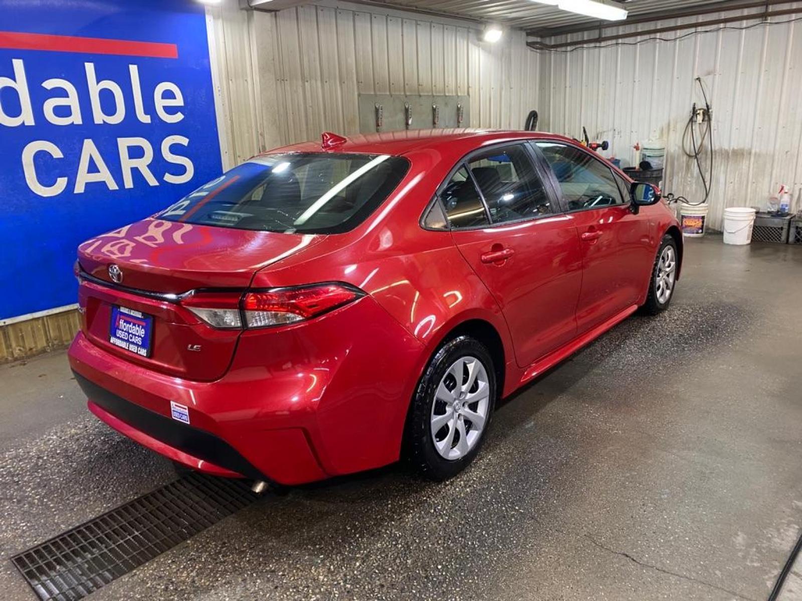 2021 RED TOYOTA COROLLA LE (5YFEPMAE5MP) with an 1.8L engine, Continuously Variable transmission, located at 2525 S. Cushman, Fairbanks, AK, 99701, (907) 452-5707, 64.824799, -147.711899 - Photo #1
