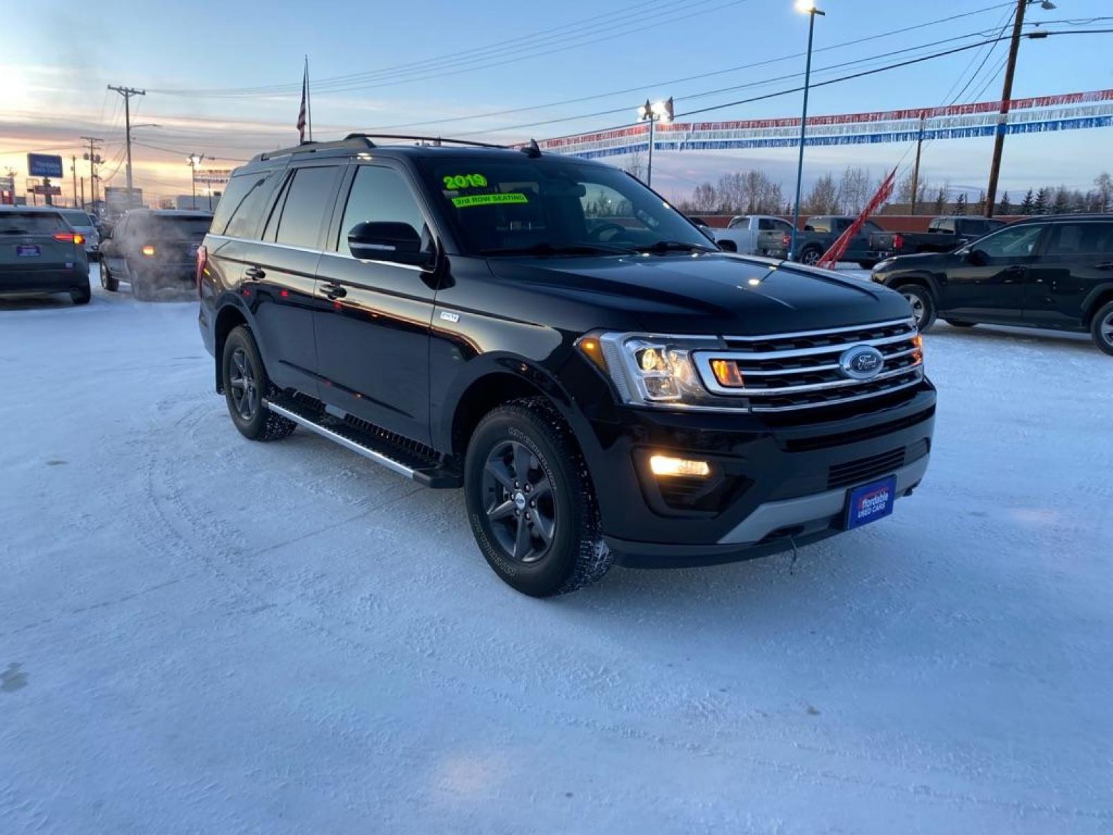 2019 BLACK FORD EXPEDITION XLT (1FMJU1JT5KE) with an 3.5L engine, Automatic transmission, located at 2525 S. Cushman, Fairbanks, AK, 99701, (907) 452-5707, 64.824799, -147.711899 - Photo #0