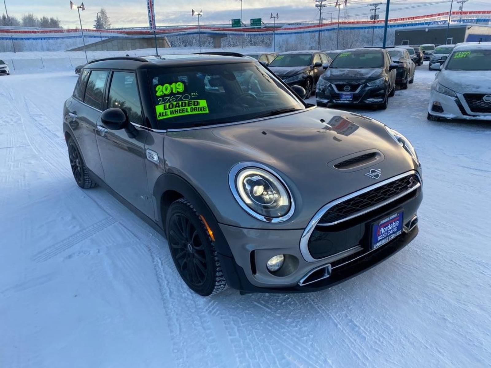 2019 GREY MINI COOPER S CLUBMAN ALL4 (WMWLU5C57K2) with an 2.0L engine, Automatic transmission, located at 2525 S. Cushman, Fairbanks, AK, 99701, (907) 452-5707, 64.824799, -147.711899 - Photo #1