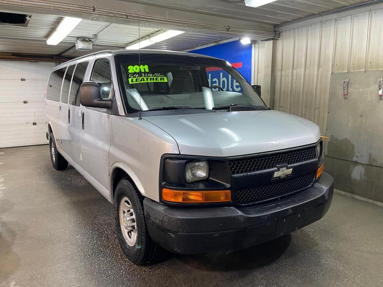 2011 SILVER CHEVROLET EXPRESS G3500 LS (1GAZGZFG3B1) with an 6.0L engine, Automatic transmission, located at 2525 S. Cushman, Fairbanks, AK, 99701, (907) 452-5707, 64.824799, -147.711899 - Photo #0