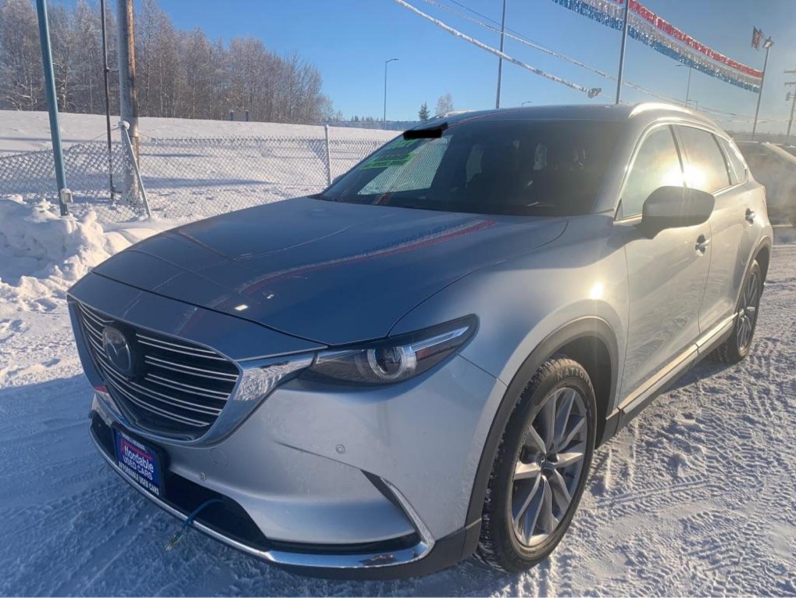 2021 SILVER MAZDA CX-9 GRAND TOURING (JM3TCBDY2M0) with an 2.5L engine, Automatic transmission, located at 2525 S. Cushman, Fairbanks, AK, 99701, (907) 452-5707, 64.824799, -147.711899 - Photo #1