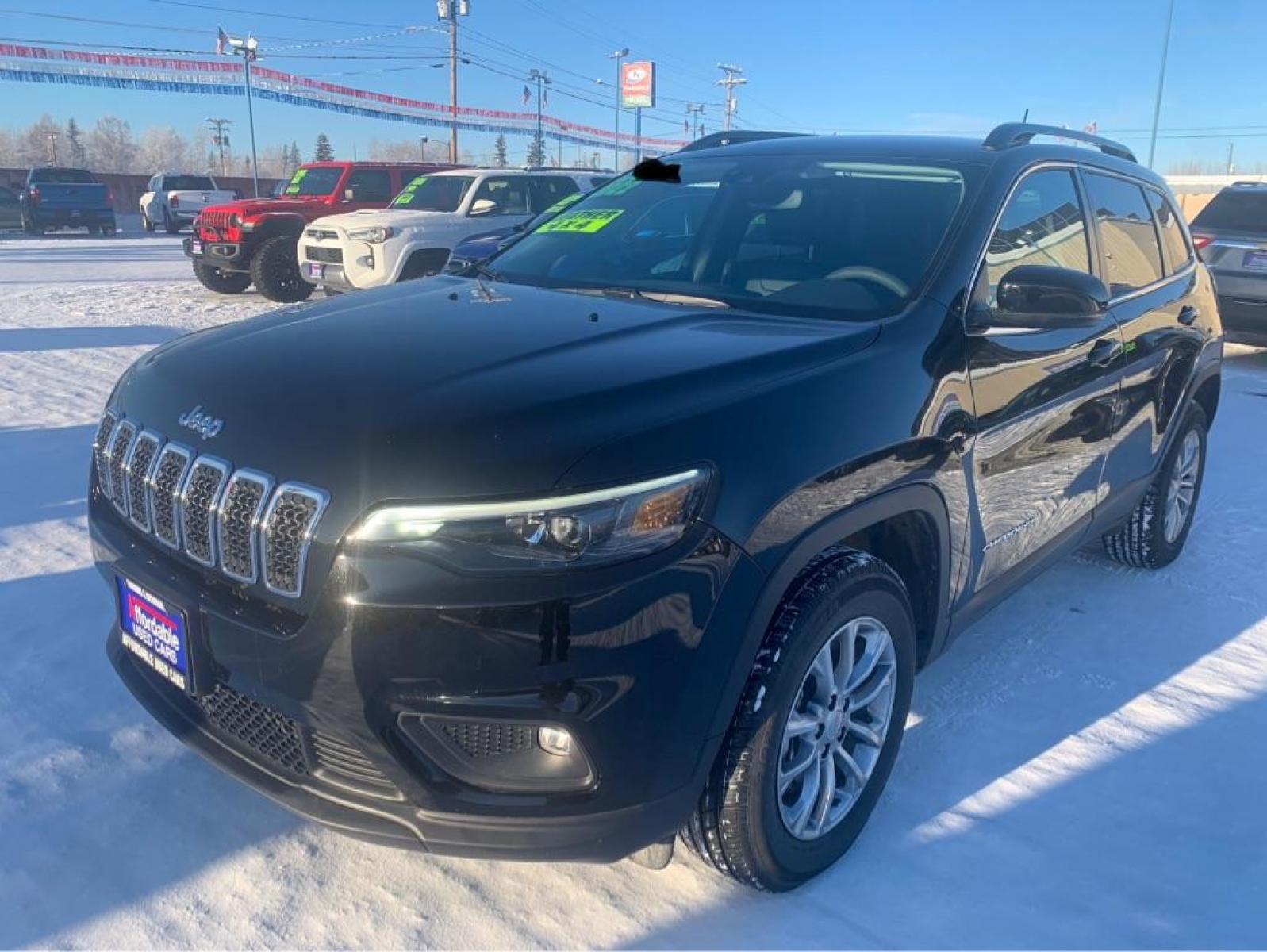 2022 BLACK JEEP CHEROKEE LATITUDE LUX (1C4PJMMX9ND) with an 3.2L engine, Automatic transmission, located at 2525 S. Cushman, Fairbanks, AK, 99701, (907) 452-5707, 64.824799, -147.711899 - Photo #1
